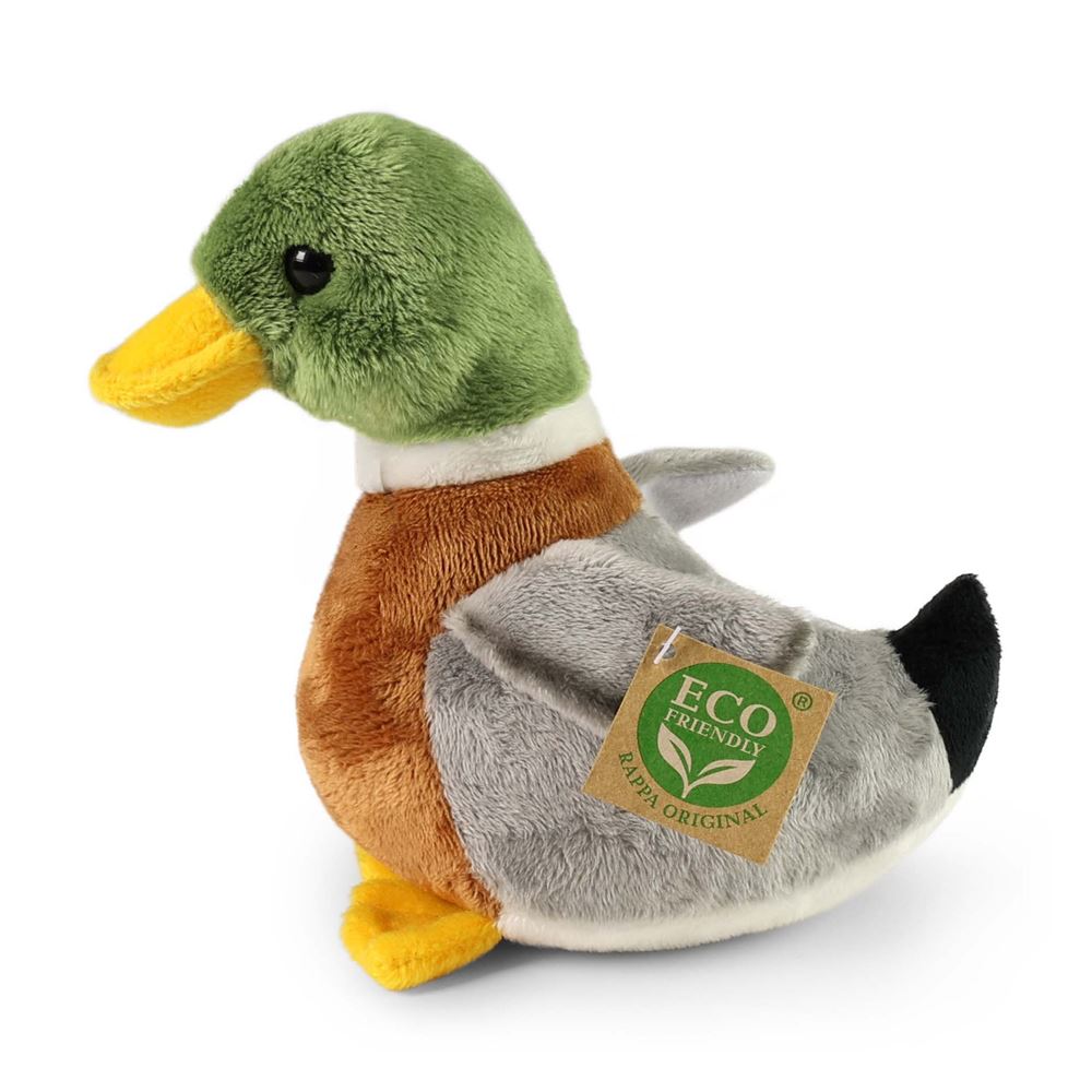 Pluche wilde eend 21 cm eco-friendly
