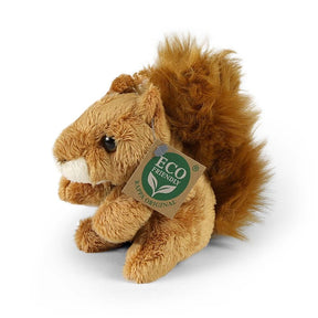 Pluche eekhoorn 12 cm eco-vriendelijk | 2 stuks