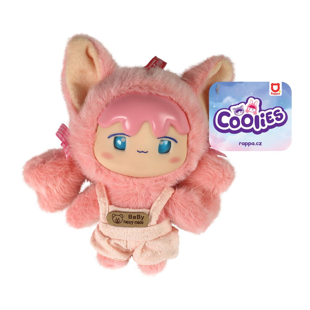 Pluchepop roze coolies. 13x16x8 cm. 0+