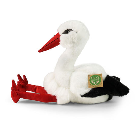Pluche ooievaar 32 cm eco-friendly
