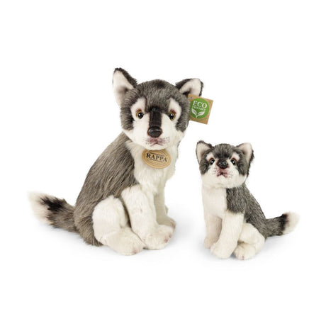Pluche wolf met welp 27 cm eco-vriendeli | 2 stuks