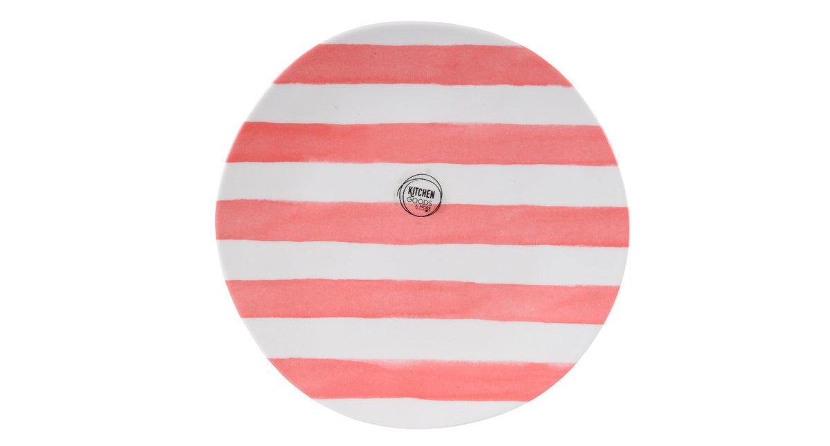 Ontbijtbord melamine roze d22 h1,5cm