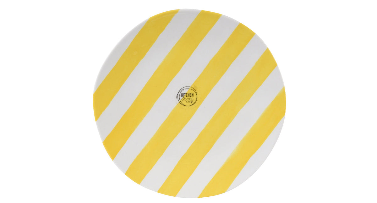 Ontbijtbord melamine geel d22 h1,5cm
