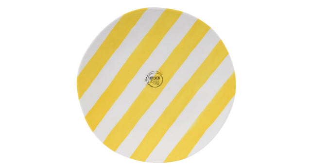 Ontbijtbord melamine geel d22 h1,5cm