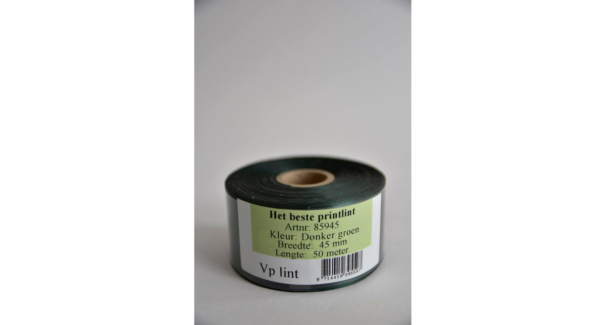 Vp lint donker groen 45 mm x 50 meter
