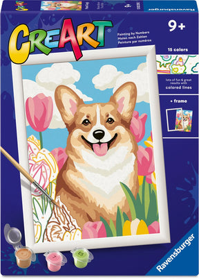 Ravensburger – Creart: Blumencorgi – Malen nach Zahlen