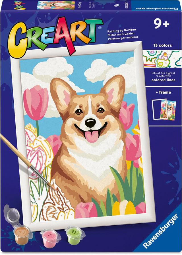 Ravensburger – Creart: Blumencorgi – Malen nach Zahlen