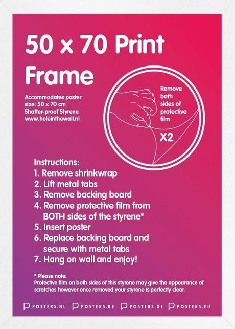 GB Eye Limited Exchange Rahmen 50x70cm weiß - MDF