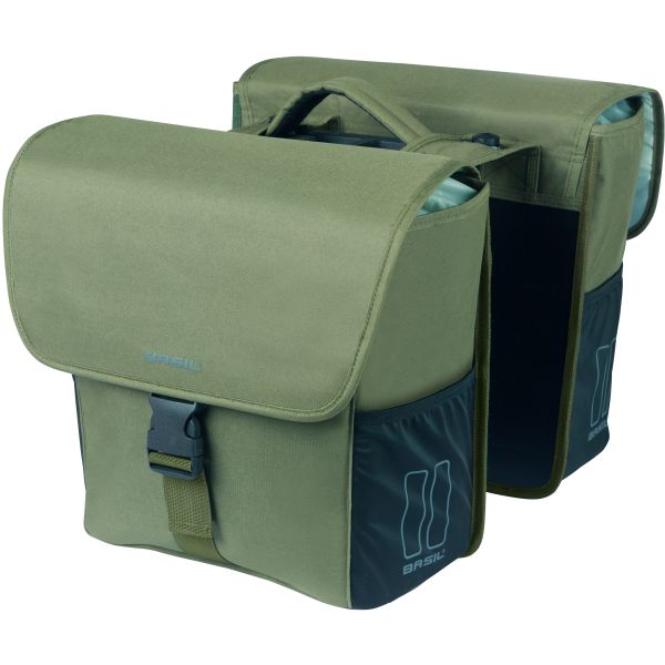 Basil Bag Go Mik Double | dunkelgrün 32l