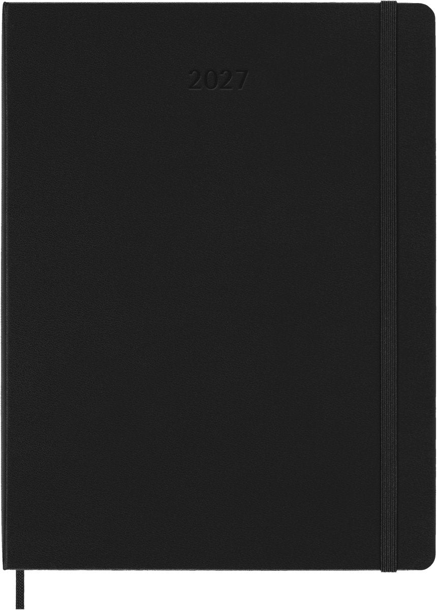 Moleskine 12-Monatskalender – 2027 – Smart Professional Weekly – vertikal groß – Hardcover – Schwarz