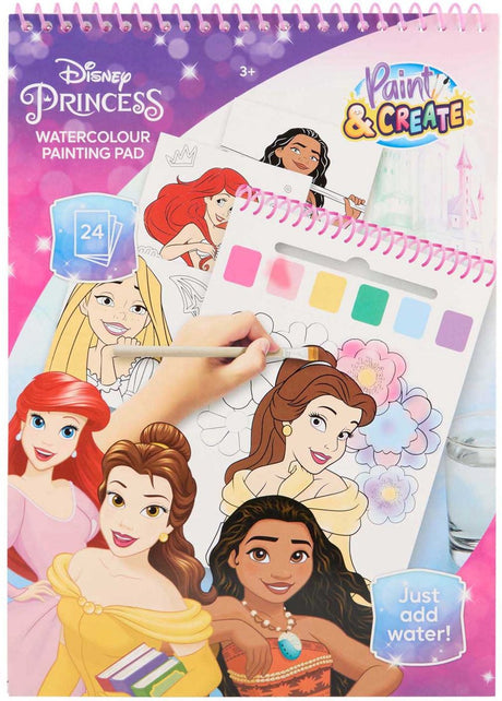 Canenco Disney Princess Wasserfarben-Set-Buch – inkl. Pinsel