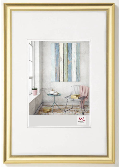 Walther trendstyle - Kunststoffrahmen - Fotogröße 15x20 cm - Gold
