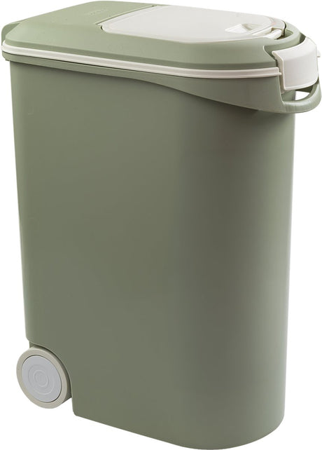 Curver Futterbehälter Hund Katze - Futterbehälter - luftdicht - mit Griff - Misty Green - 54l