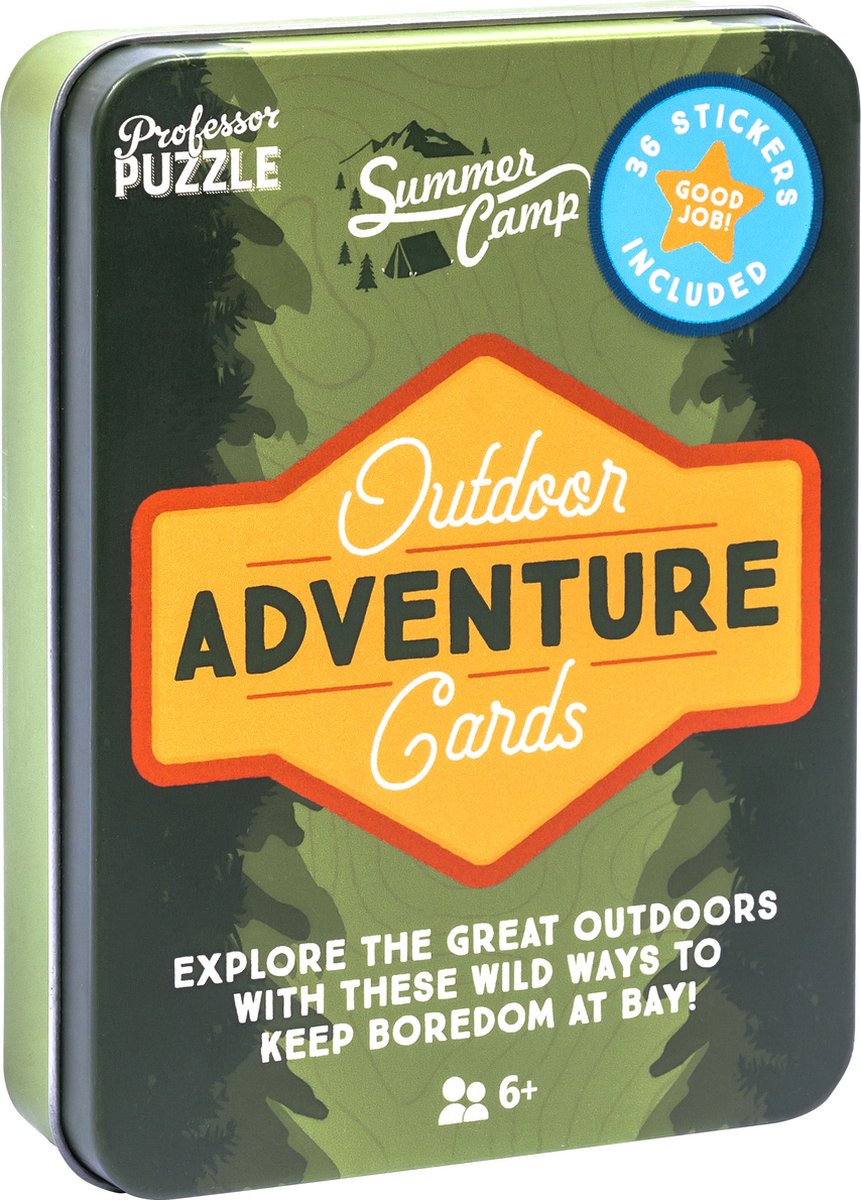 Professor puzzle outdoor adventure cards - kaartspel - engelstalig -