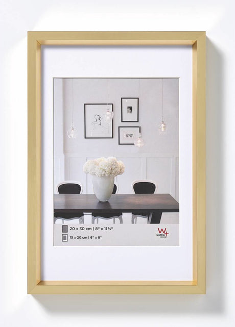 Walther Steel Style - Kunststoffrahmen - Fotogröße 40x50 cm - Gold