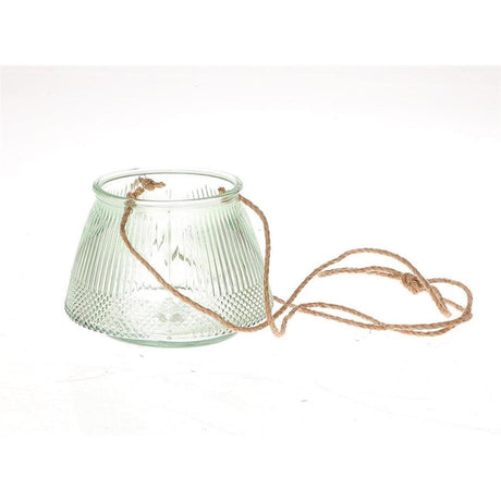 Hbx Natural Living Hängelaternenlinien ø11xh15cm grün