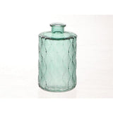 Hbx natürliche lebende Vase Glas Vinty ø9xh15cm grün