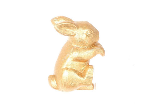 HBx Natural Living Blumentopf-Aufhänger, Hase, goldfarben