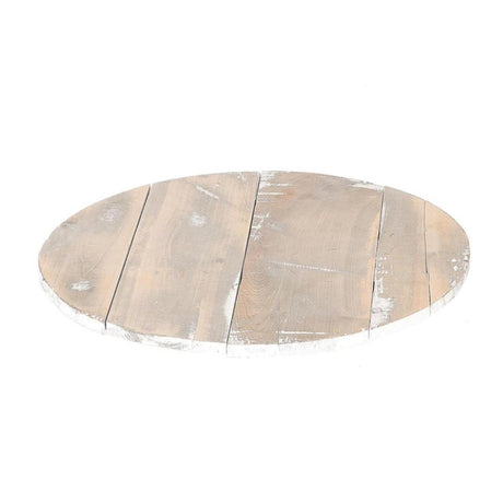 HBX Natural Living HBX Natural Living Plateau-Gerüst, grau gewaschen, ø38 x H3 cm