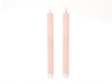 HBx Natural Living Dinner-Kerze mit LED-Flamme, 24,5 cm, Rosa