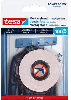 Tesa 1x Isolierbandrolle schwarz 20 m x 1,9 cm - Universalband