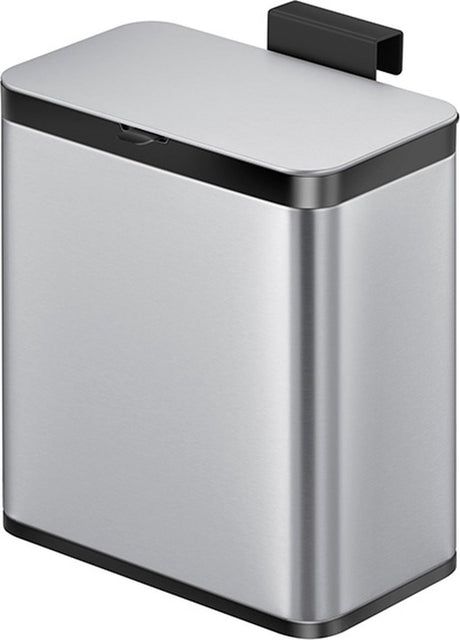 Eko - puro s food waste caddy 7 liter - stainless steel plastic - matrvs, zwart - prullenbak