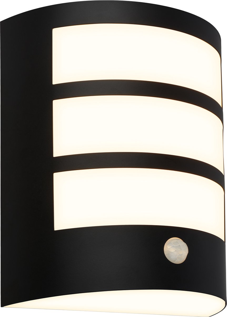 Briloner - LED-Wandleuchte Akku - Touch - Timer - Schwarz - Austauschbare Batterie - Austauschbare Platine - 18 x 15 x 7 cm - Schwarz