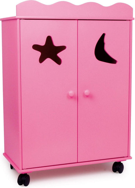 Small Foot - Puppenschrank aus Holz rosa