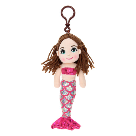 Schlüsselanhänger Stoffpuppe Meerjungfrau, 21cm