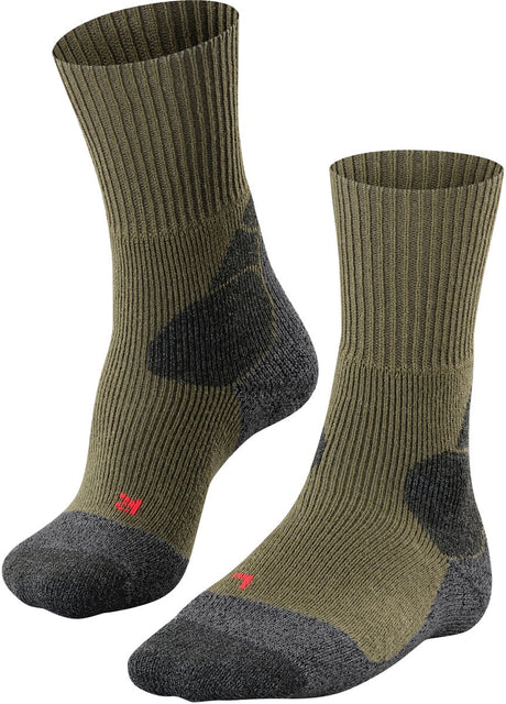 Falke TK-X Expedition Ultradicke Polsterung Wolle Funktionsmaterial Wandersocken Herren Grün - Größe 46-48