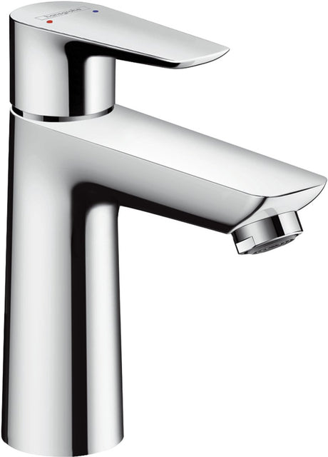 Hansgrohe talis e – Waschtischarmatur – Einhebelbedienung – Kaltstart energiesparend – ohne Ablaufgarnitur – 110 mm Größe – Chrom