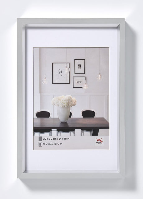 Walther Steel Style - Kunststoffrahmen - Fotogröße 30x40 cm - Silber