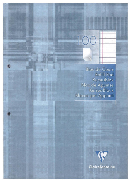 Clairefontaine Clairefontaine Navulblöcke 5 ST A4 ​​2 Löcher 100 Blatt Gefüttert