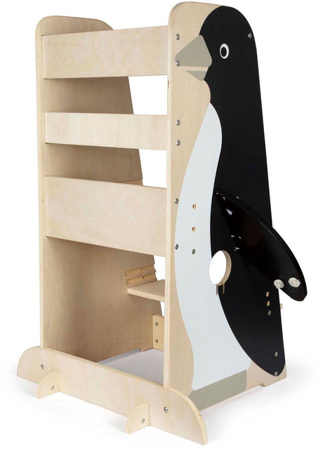 Small Foot - Holz-Lernturm Pinguin Wildleben, 92cm