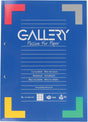 Gallery cursusblok, ft a4, 80 g m², 2-gaatsperforatie, geruit 5 mm, 100 vel