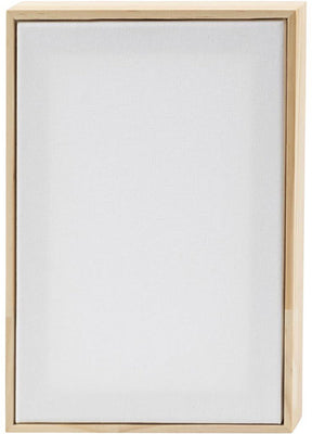 Creativ Company bespannte Leinwand mit Rahmen 280gr. 15,8 x 23,8 cm – weiß