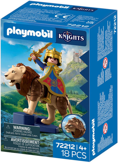 Playmobil knights leeuw met gouden ridder - 72212