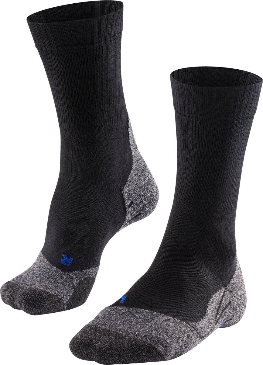 Falke TK2 Cool Anti-Blister Wandersocken aus dickem Lyocell-Funktionsmaterial Damen Schwarz - Größe 37-38