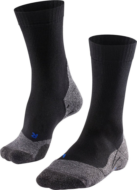 Falke TK2 Cool Anti-Blister Wandersocken aus dickem Lyocell-Funktionsmaterial Damen Schwarz - Größe 37-38