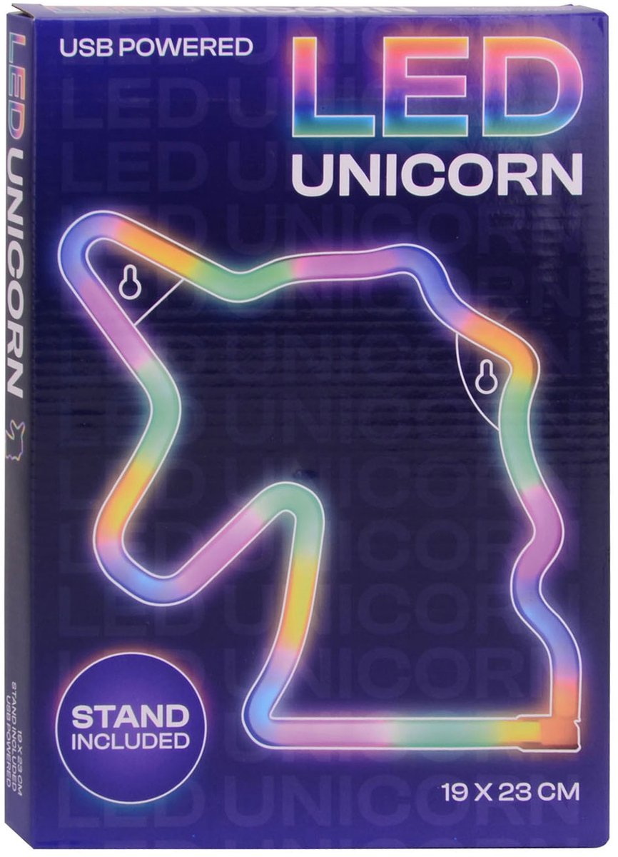 Johntoy Unicorn Regenbogenlampe mit USB