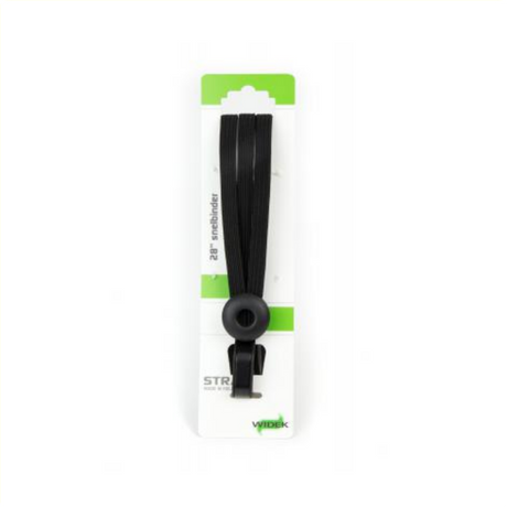Widek Sicherheitsbinder mit Schnappverschluss, 2 Riemen, 12 mm, schwarz