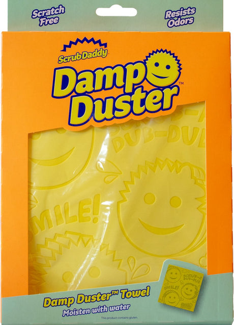 Scrub daddy damp duster stofdoek – geel – 1 stuk