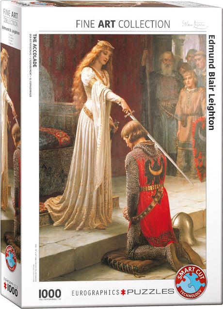 Eurographics – Die Zeremonie der Ritterschaft [die Auszeichnung] – Edmund Blair Leighton – 1000 Teile 48 × 68 cm (B × H) – Kunstpuzzle