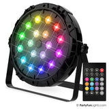 Partyfun lights disco light 18x power leds multi colour