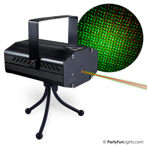 Partyspaß Lichter LED-Laserlicht mit USB-Anschluss rot grün 5,2x11x9,2cm