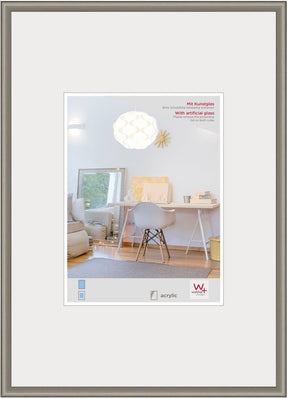 Walther New Lifestyle – Kunststoffrahmen – Fotogröße 20 x 30 cm – Kunstglas – Stahl