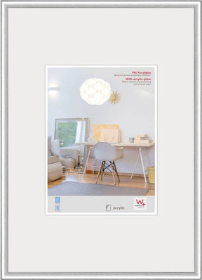 Walther New Lifestyle - Kunststoffrahmen - Fotogröße 42x59,4 cm (Din A2) - Silber