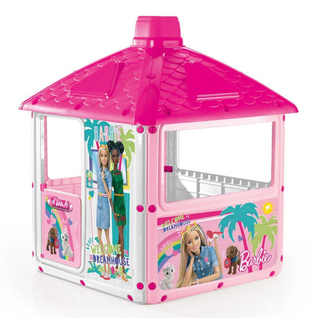 Barbie City Spielhaus 132x104x104 cm rosa weiß