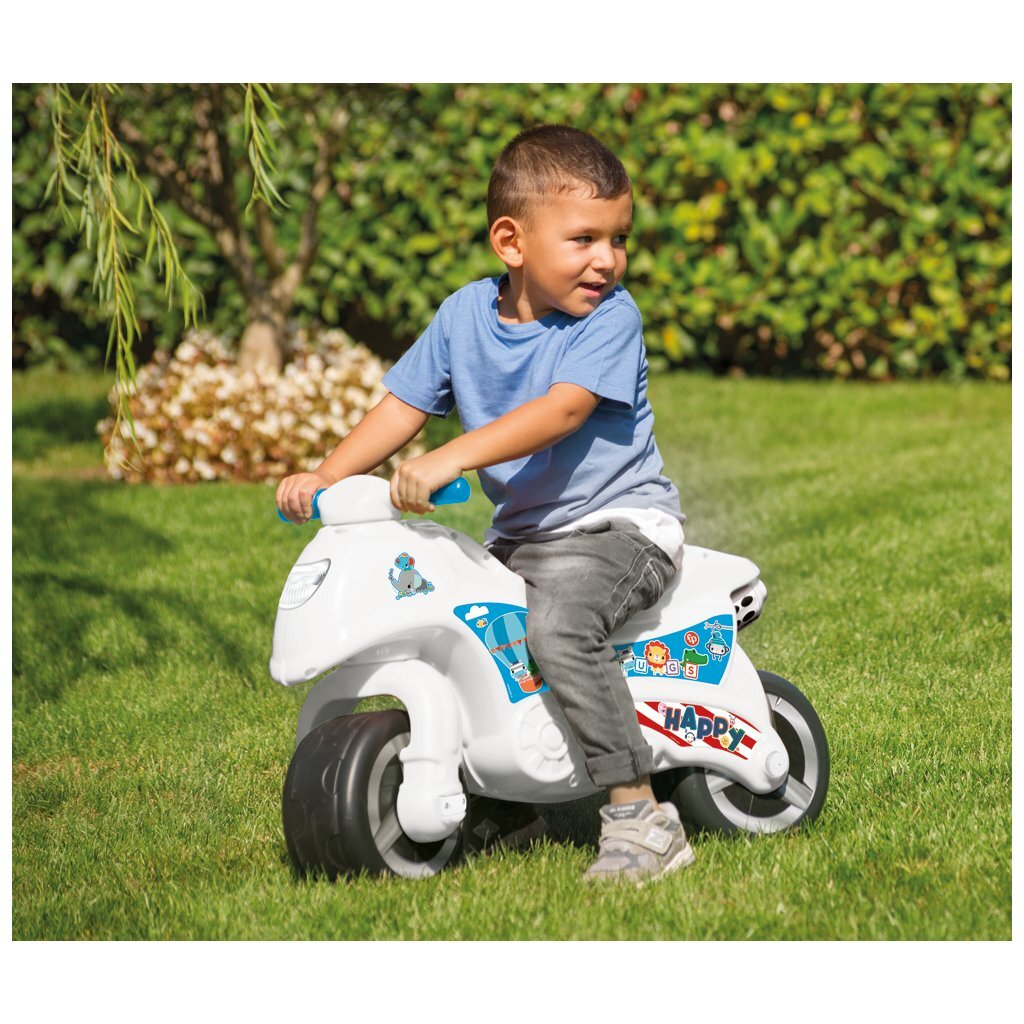 Dolu Fisher Price Laufmotor weiß blau rot