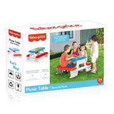 Dolu Fisher Price Picknicktisch rot weiß blau